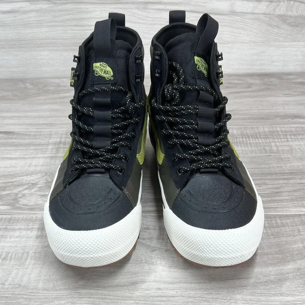 VANS Sk8-Hi GORE-TEX MTE-3 Men's Sz 8 Black Olive Green Waterproof Hiking Boots